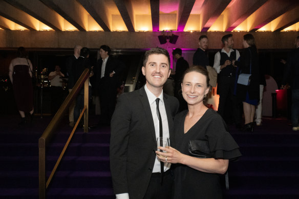 Josh and Julie Niland at the Good Food Guide Awards in Sydney, where they were awarded three hats and Restaurant of the Year for Saint Peter, Paddington.