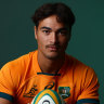 Jordan Petaia will wear the No.15 jersey this weekend against England.