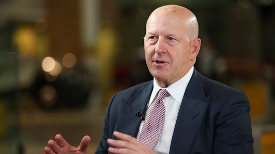 Goldman Sachs chief David Solomon says he expects most of the company’s staff back in the office full-time.