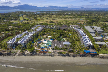Radisson Blu, Denarau from above.