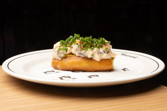 Marmont’s mud crab pretzel.