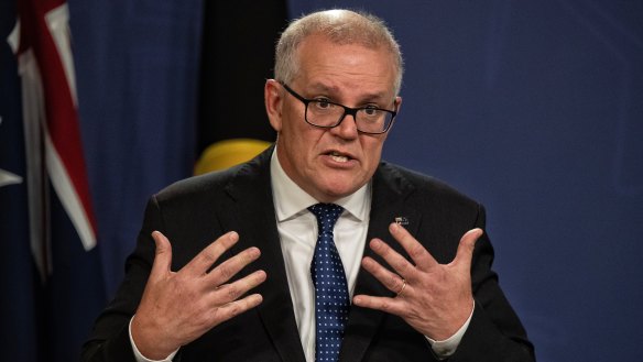 Morrison defending his actions at a press conference in Sydney on Wednesday.