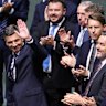 Opposition Leader Angus Taylor after delivering his budget-in-reply speech on Thursday night.