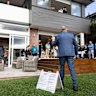 A young family from Killara paid $6.55 million at auction on Saturday for a Roseville home.