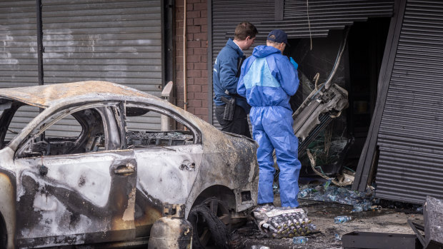 Car rammed into greengrocer before suspicious blaze