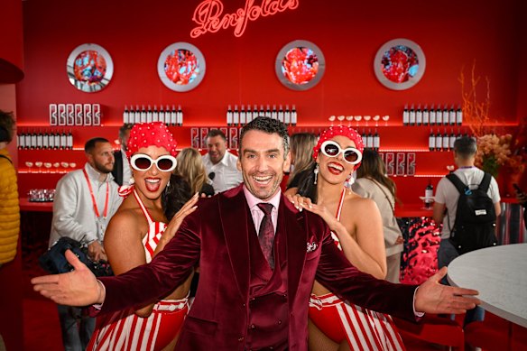 Singer Mike Snell performs at the  Penfolds ‘Venture Beyond’ marquee.