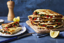 Use store-bough tortillas to get lamb gozleme on the table in 30 minutes.