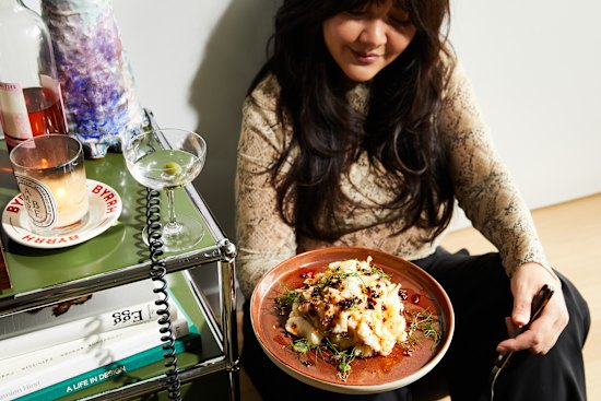 Spicy stir-fried mashed potato and fennel is loosely based on colcannon.