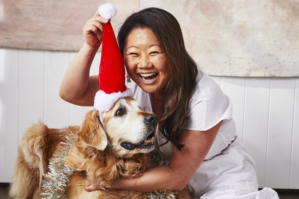 Nagi Maehashi and her faithful companion Dozer.