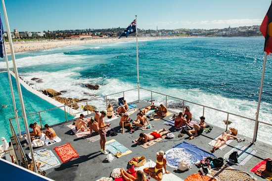 Sydneysiders at Bondi’s Icebergs Pool.