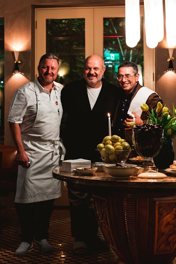 Roma's owners (from left): Chef Matt Wilkinson, Con Christopoulos and manager Giovanni Patane.