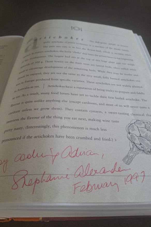 Alexander signed the photocopied pages of Joanne Webb’s faulty book in 1997.
