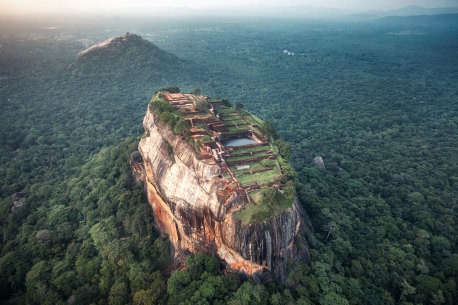 Sigiriya, an ancient fortress and a major tourist drawcard in central Sri Lanka.