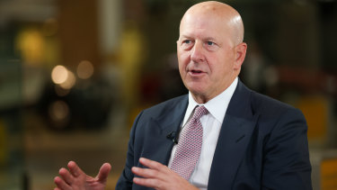 Goldman Sachs chief David Solomon.