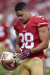 Jarryd Hayne during his short stint playing for the San Francisco 49ers.