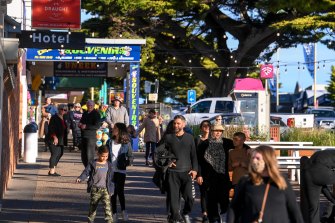 People holiday in Cowes, Phillip Island.