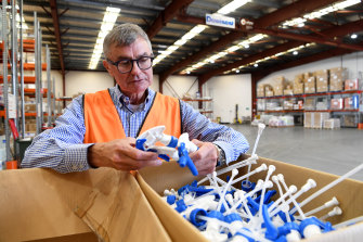 Chris Short, managing director of Adelaide company Dominant, said more alcohol had been available in the past week, but it had been difficult to source bottles.