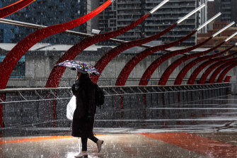 Rain, hail and icy winds hit Melbourne in the past week.  