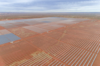 The initial phase of Woodside’s solar project would be bigger than the 60 megawatt farm at Fortescue’s Chichester Hub in the Pilbara.