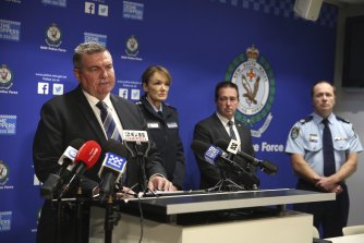Detective Superintendent Danny Doherty addresses the media on Wednesday about the shooting.