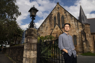 Riley Irwin, 25, is a trainee minister at St Matthias Church in Paddington. He said his faith meant he had a “super weird distribution of political ideas”. “We’re the complete opposite of Turnbull: socially conservative but economically progressive.”