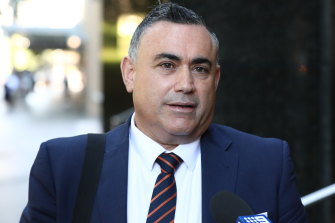 The former Nationals leader resigned from state Parliament last October.
