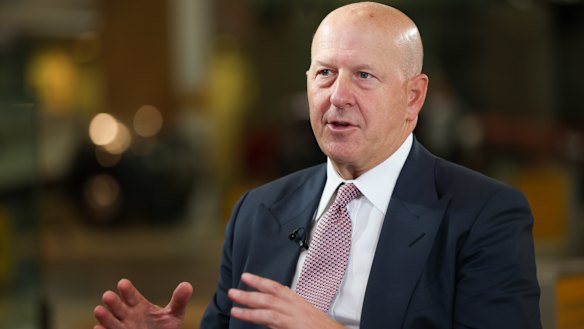 Goldman Sachs chief David Solomon.