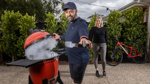 Chris Butcher bought a BBQ and bike gear with the money he saved on buying coffee in the city.
