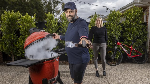 Chris Butcher bought a BBQ and bike gear with the money he saved on buying coffee in the city.