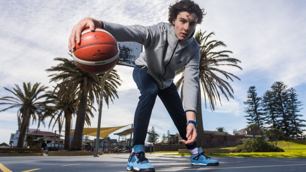 Emerging Australian basketball star Josh Giddey.