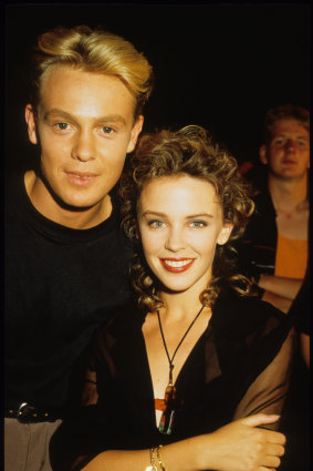 Donovan and Kyle Minogue in 1989.