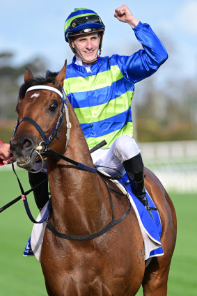 Attrition’s jockey Beau Mertens.