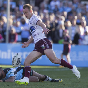 The Queensland half-back kicked the winning field goal with his left foot.