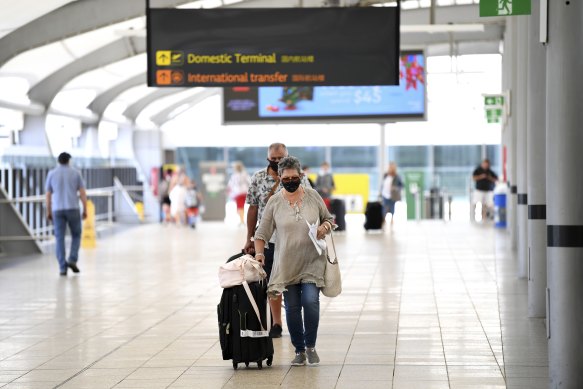 Passenger numbers at Brisbane Airport have dropped by more than half and international flights by 95 per cent.