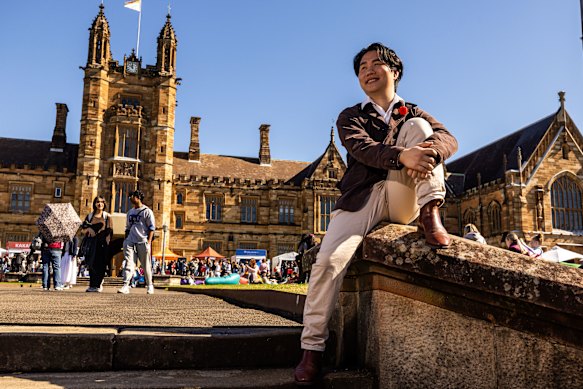 The University of Sydney’s Labor Club president, William Yang.