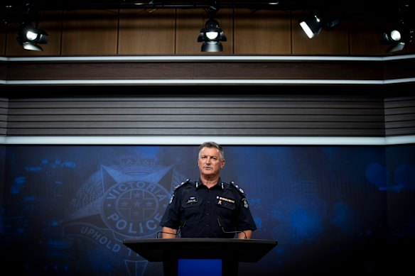Assistant Commissioner Regional Operations Bob Hill is at Victoria Police headquarters. 