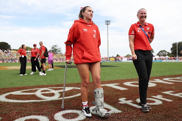 Star Swans forward Cynthia Hamilton picked up an injury at exactly the wrong time of the season.
