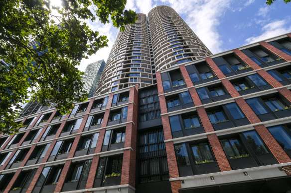 Mirvac’s LIV Munro build-to-rent project in the Melbourne CBD. The sector may always be priced at a premium.