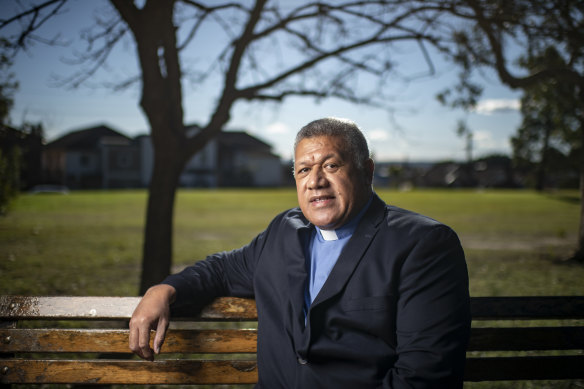 Uniting Church minister Alimoni Taumoepeau.