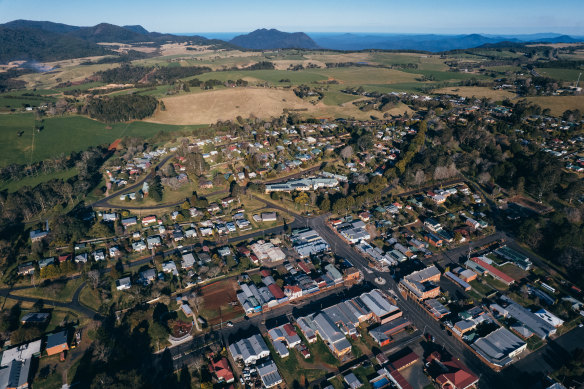 The town of Dorrigo is fighting over the proposed artwork. 