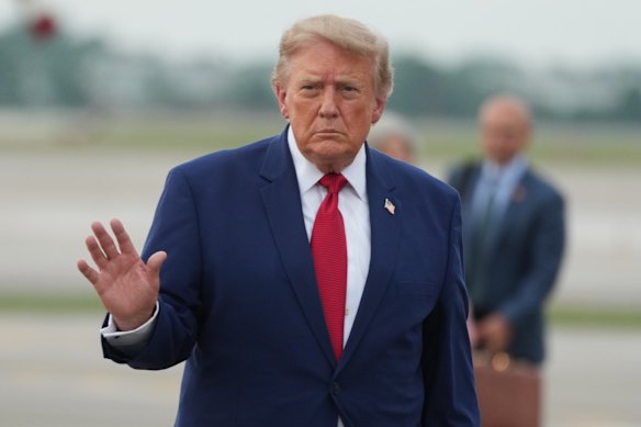 President Donald Trump is accused of using reporters as decoys as he boarded a secret plane.