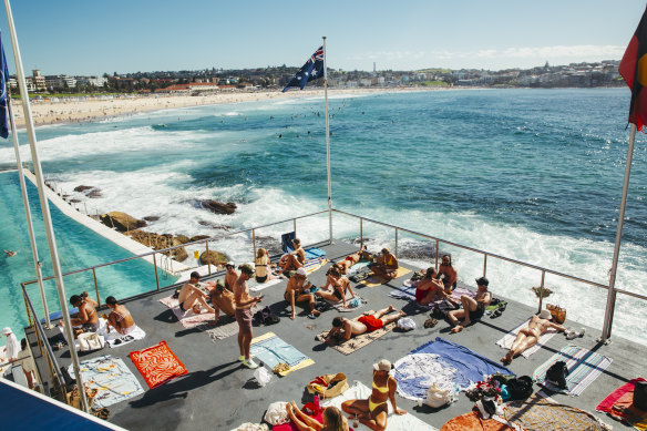 Sydneysiders at Bondi’s Icebergs Pool.