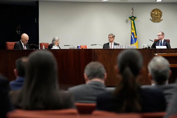 Justices of the Brazilian Supreme Court meet in Brasilia on Thursday for the verdict and sentencing phase of a trial for those charged in an alleged coup plot to keep Bolsonaro in office after his 2022 election defeat.