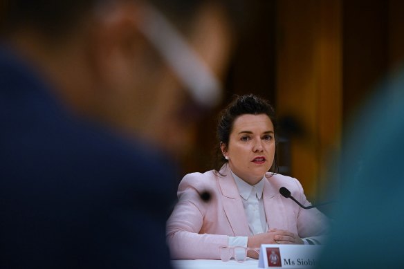 Siobhan Hamblin, the former chief of staff of John Barilaro, during the inquiry