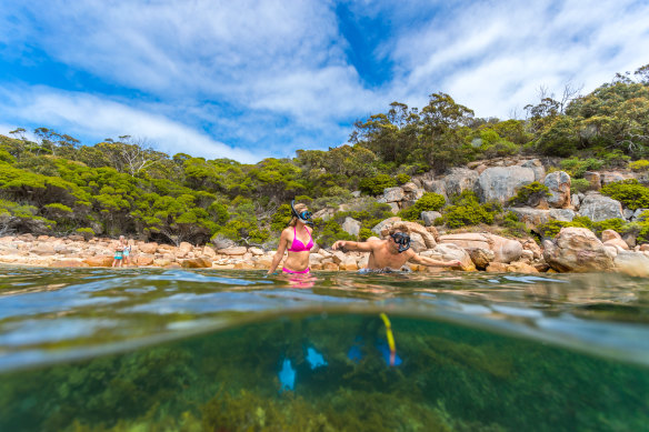 The marine life and the clarity of the water off tiny Woody Island will keep every sea lover happy.