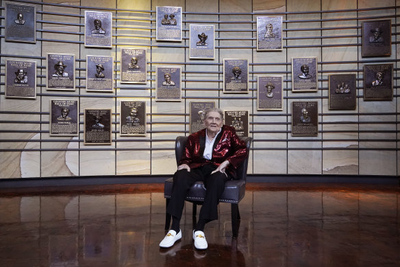 Jerry Lee Lewis poses for a photo at the Country Music Hall of Fame in May 2022.