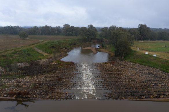 A fishway near Dubbo on the Macquarie River. The NSW government is banking on the Murray Darling Basin Authority to sign off on new water resource plans  for a range of rivers.