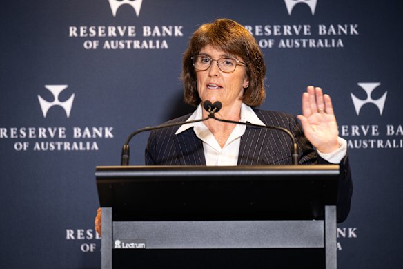 Reserve Bank governor Michele Bullock has kept interest rates on hold this month. 