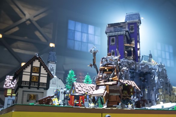 Jackson and Alex’s “Frankenfig” haunted house.