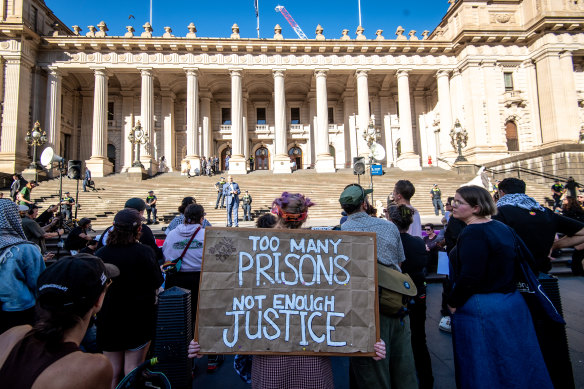 Advocates rallied against the new legislation at state parliament on Tuesday.